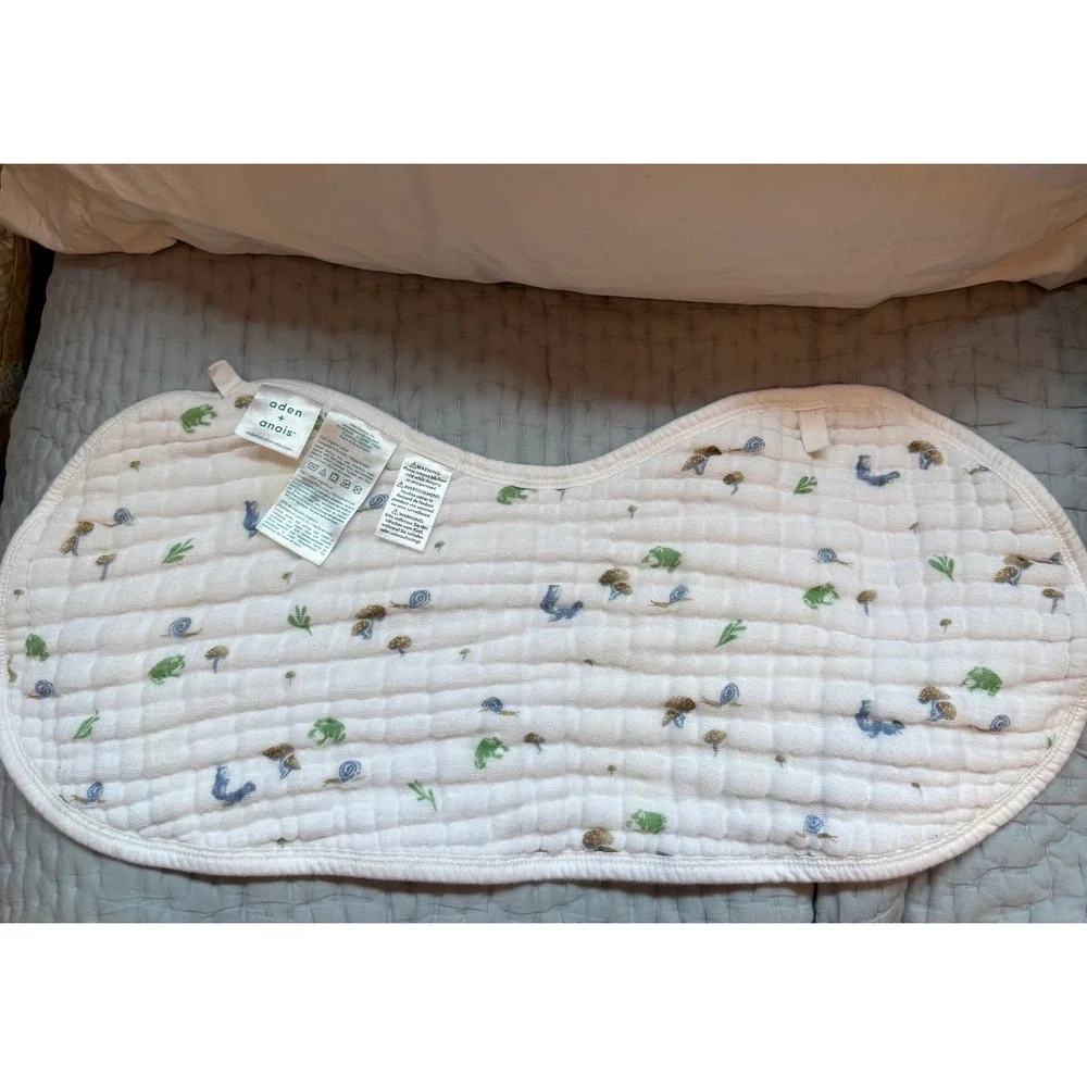 Aden + Anais Organic Cotton Muslin Burp Bib Burp Cloth Tree Print
